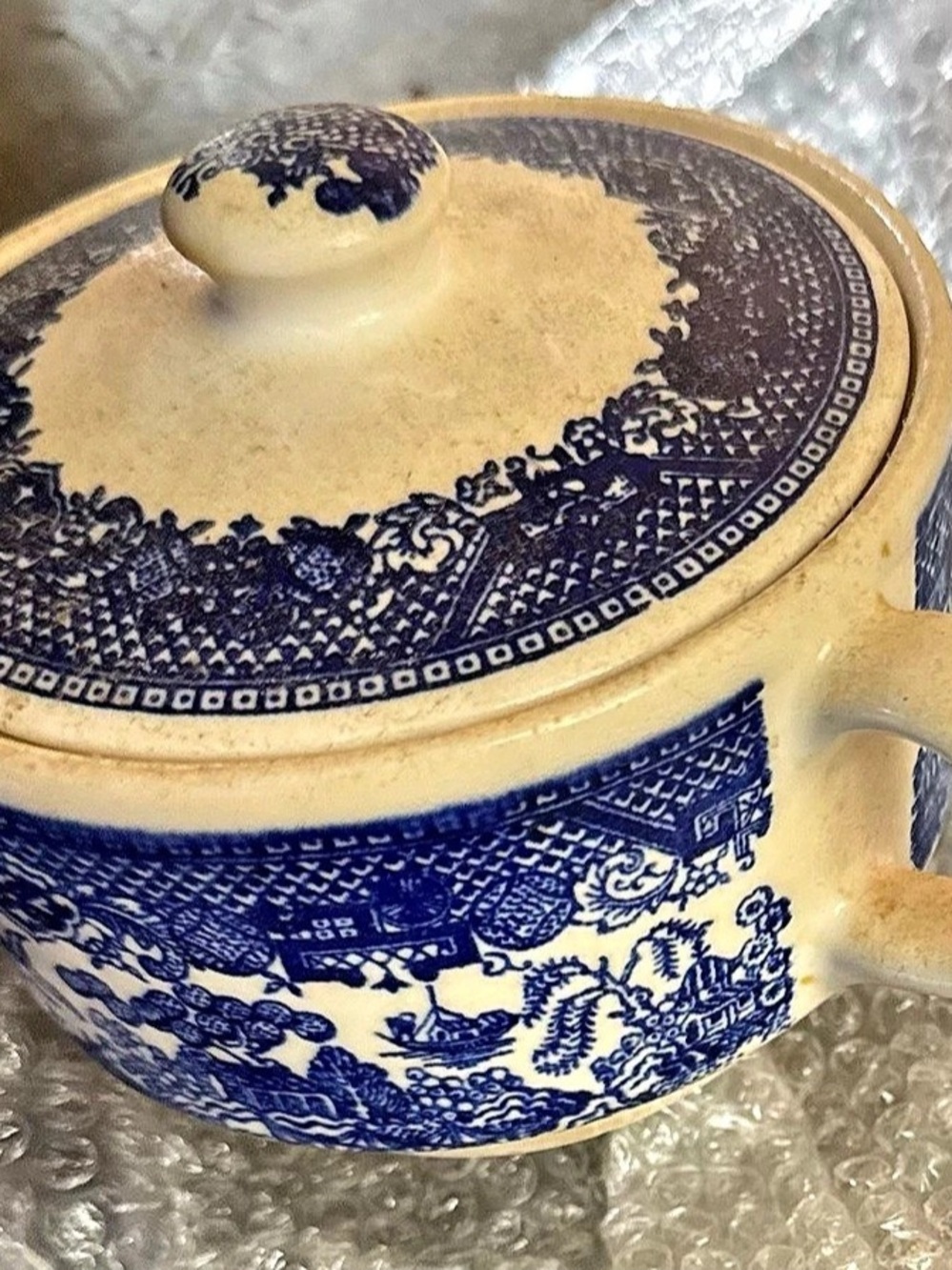 Blue & Cream Floral Lidded Serveware